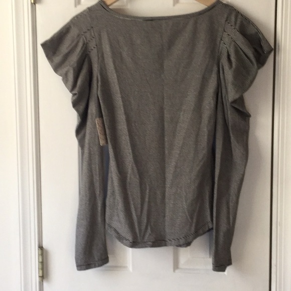 NWT Free People Penelope Striped Puff Sleeve Small - Picture 4 of 5